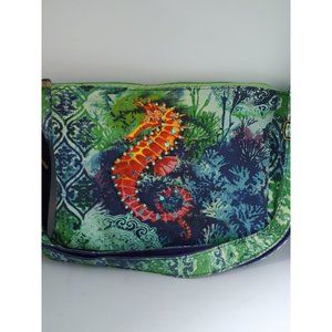 Paul Brent Seahorse Fabric Shoulder Bag